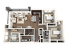 Centro Apartments Grand Mesa C1 Floor Plan